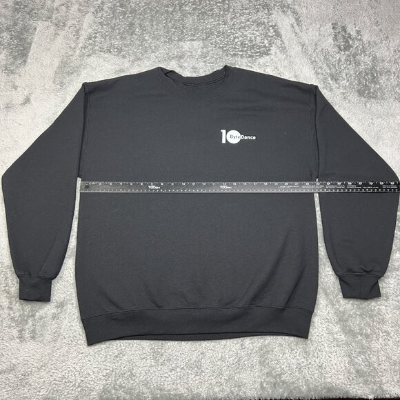 Byte Dance Sweatshirt Mens Large Black Pullover 10th Anniversary Tik Tok Social - Picture 6 of 10